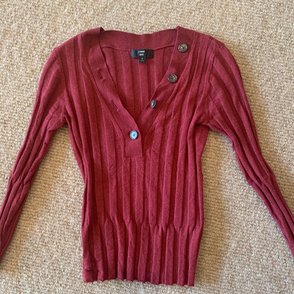 Maroon J Crew Sweater size small